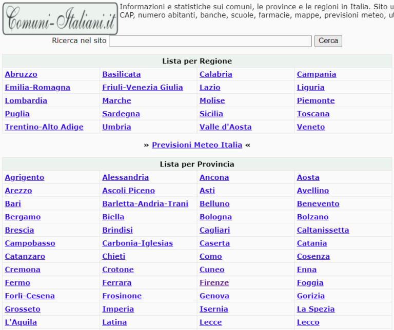 TuttoOkTips Mails y Contactos de Todas las Comunas de Italia Tutto